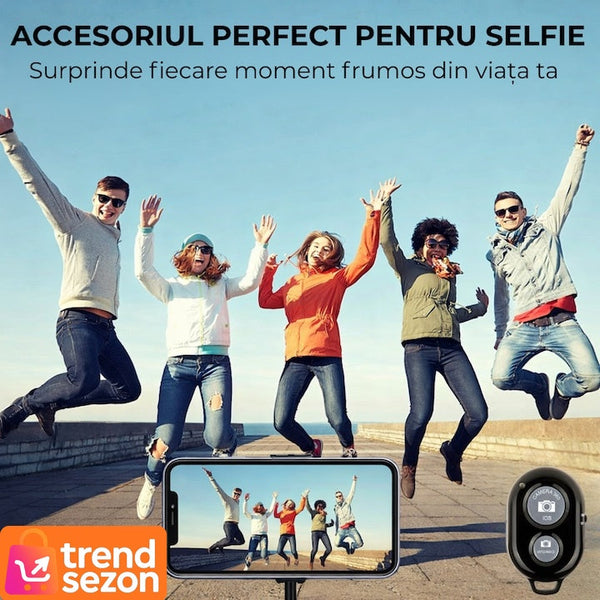 Telecomandă Selfie Bluetooth Ușor de Folosit — Capturează Momente Unice 📸✨