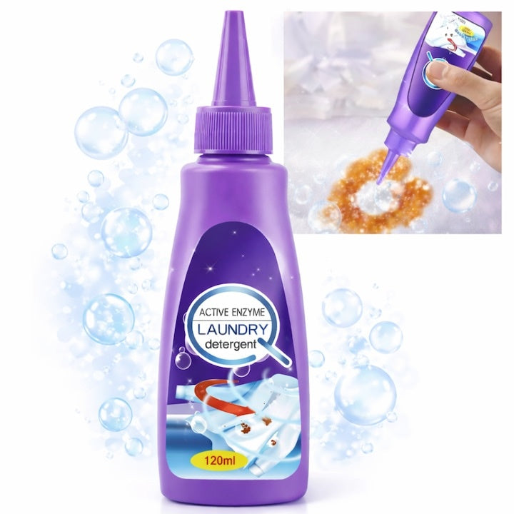 Detergent Lichid pentru Pete cu Enzime Active 120 ml — Curăță Rapid și Eficient! 💧✨ Imagine principală a produsului