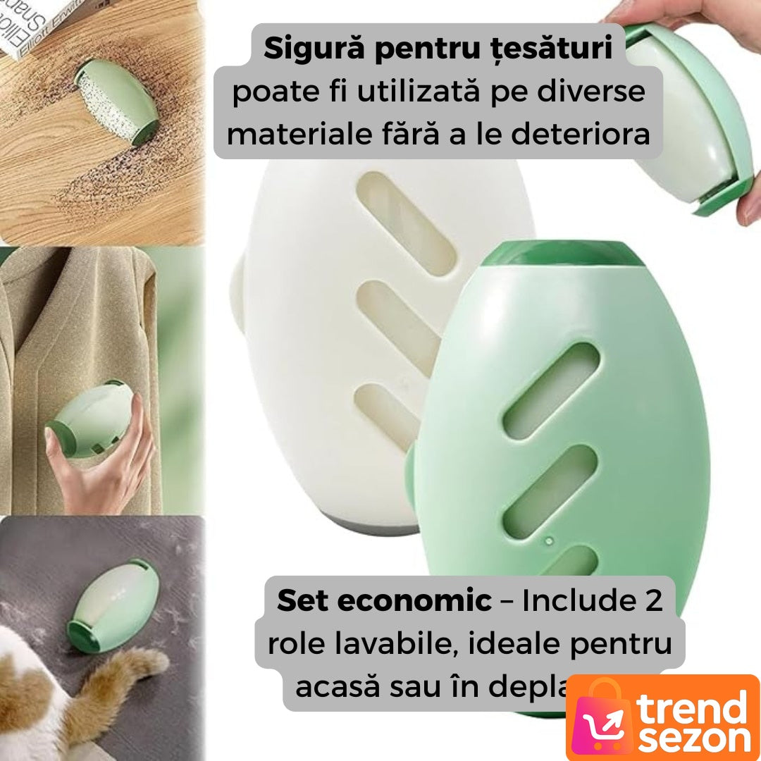 Set 2 Role Reutilizabile pentru Scame Mini — Curățare Rapidă! 🧼✨ Imagine secundară a produsului