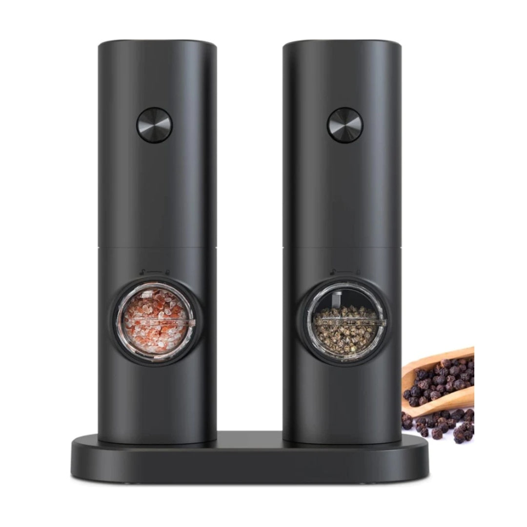 Set 2 Rasnite Electrice Reincarcabile pentru Sare și Piper — Gata de Acțiune! 🌶️✨ Imagine principală a produsului