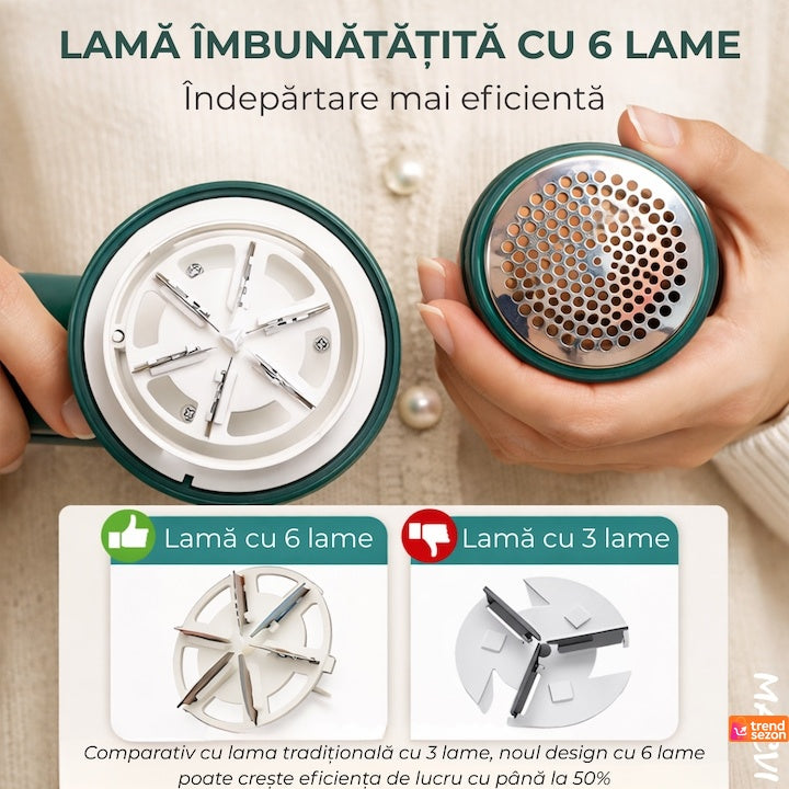 Aparat de Îndepărtat Scame Portabil cu Încărcare USB — Eficiență Maximă 🌟🧥 Imagine secundară a produsului