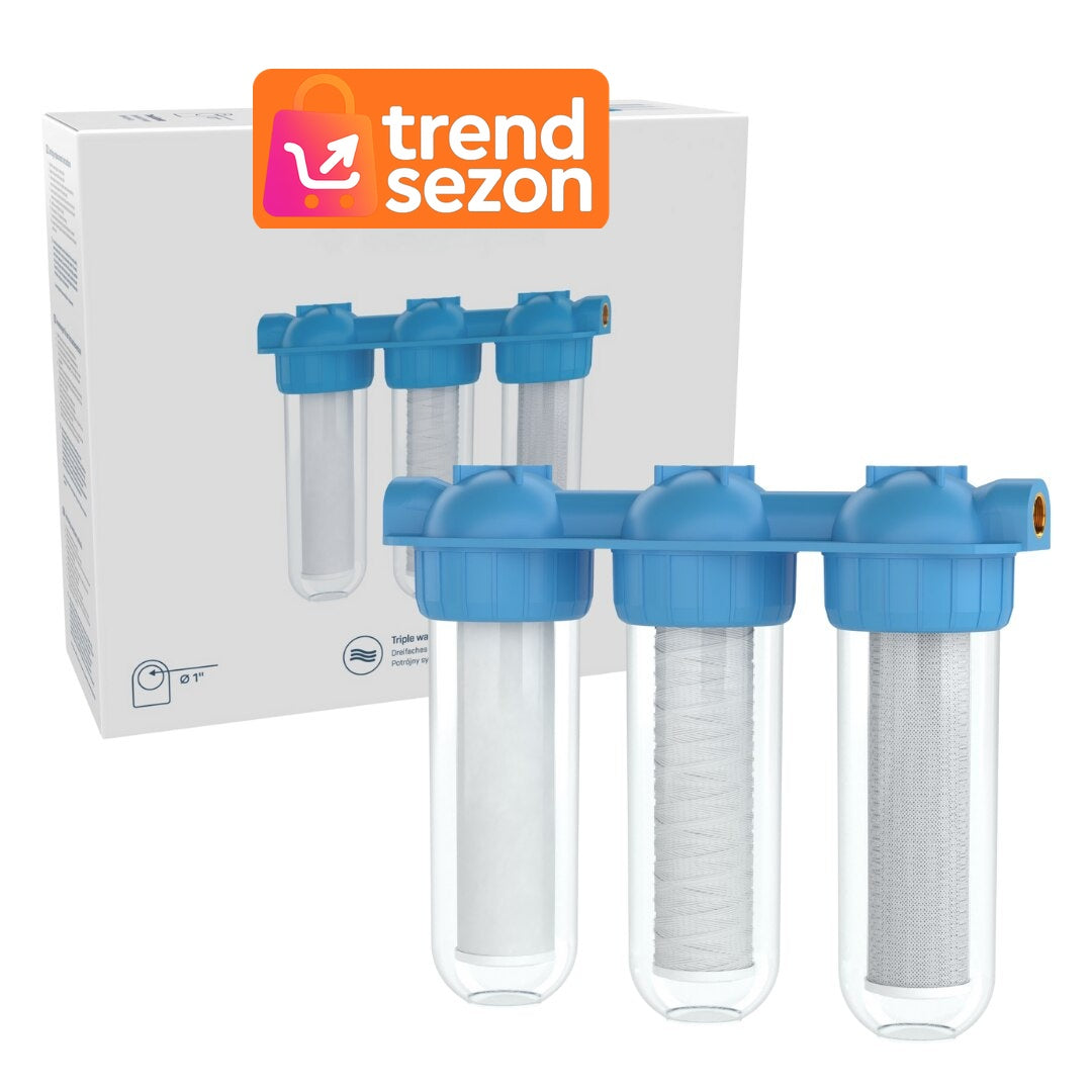 Sistem Filtrare Apă Triplu cu Carbon Activ și Bumbac — Apă Pură pentru Tine! 💧✨ Imagine principală a produsului