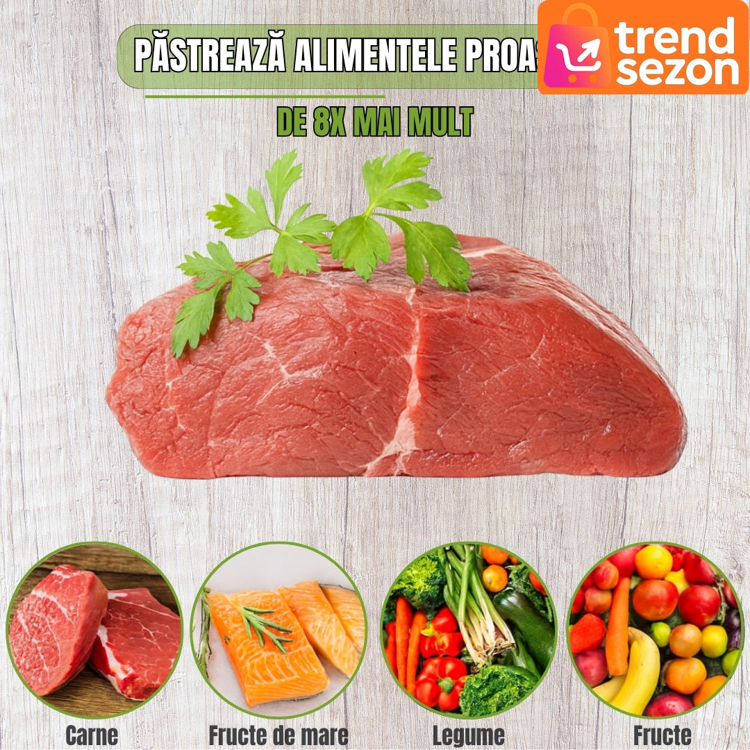 Aparat de Vidat Compact cu Taietor Integrat — Prolungește Prospetimea Alimentelor 🍏💧