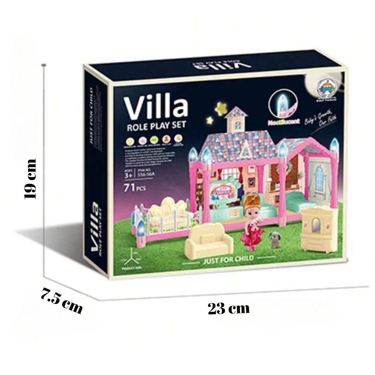 Casuta de Asamblat Luminată 71 Piese — Distracție Galaxie de Exprimare! 🌟🏰 Imagine secundară a produsului