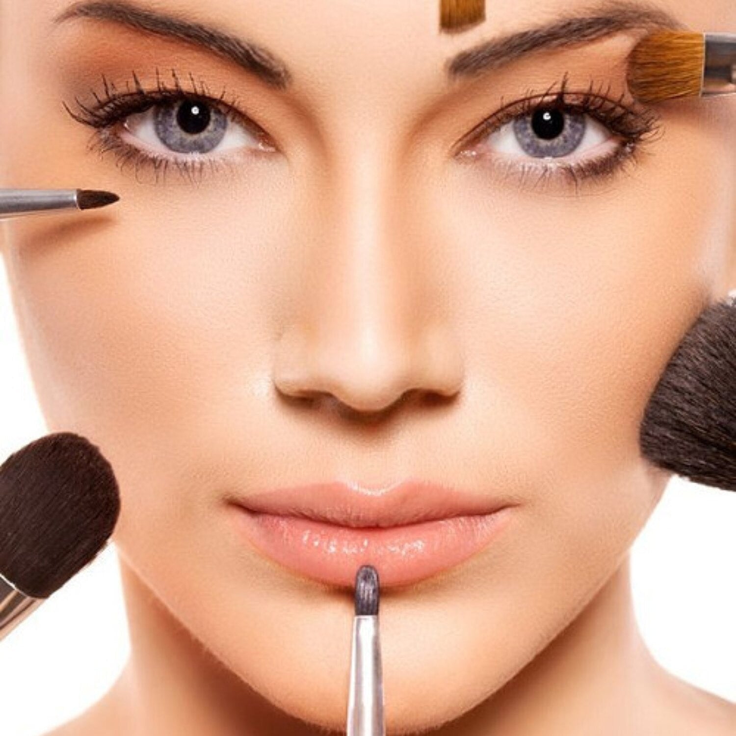 Set 12 Pensule Machiaj cu Cutie Elegantă Roz — Perfecte pentru Un Makeup Impecabil 🌸💄 Imagine secundară a produsului