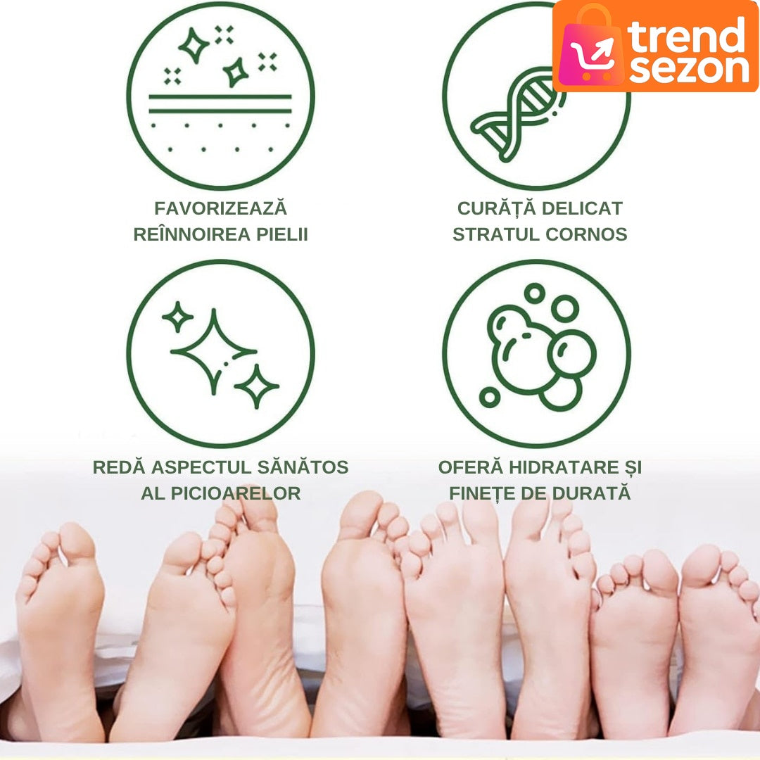 Sosete cu Mască Exfoliantă pentru Picioare — Hidratare Intensă ✨👣