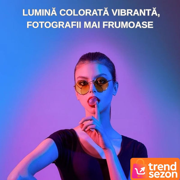 Lampa Circulară RGB LED 26 cm — Iluminare Perfectă pentru Creatori 📸✨