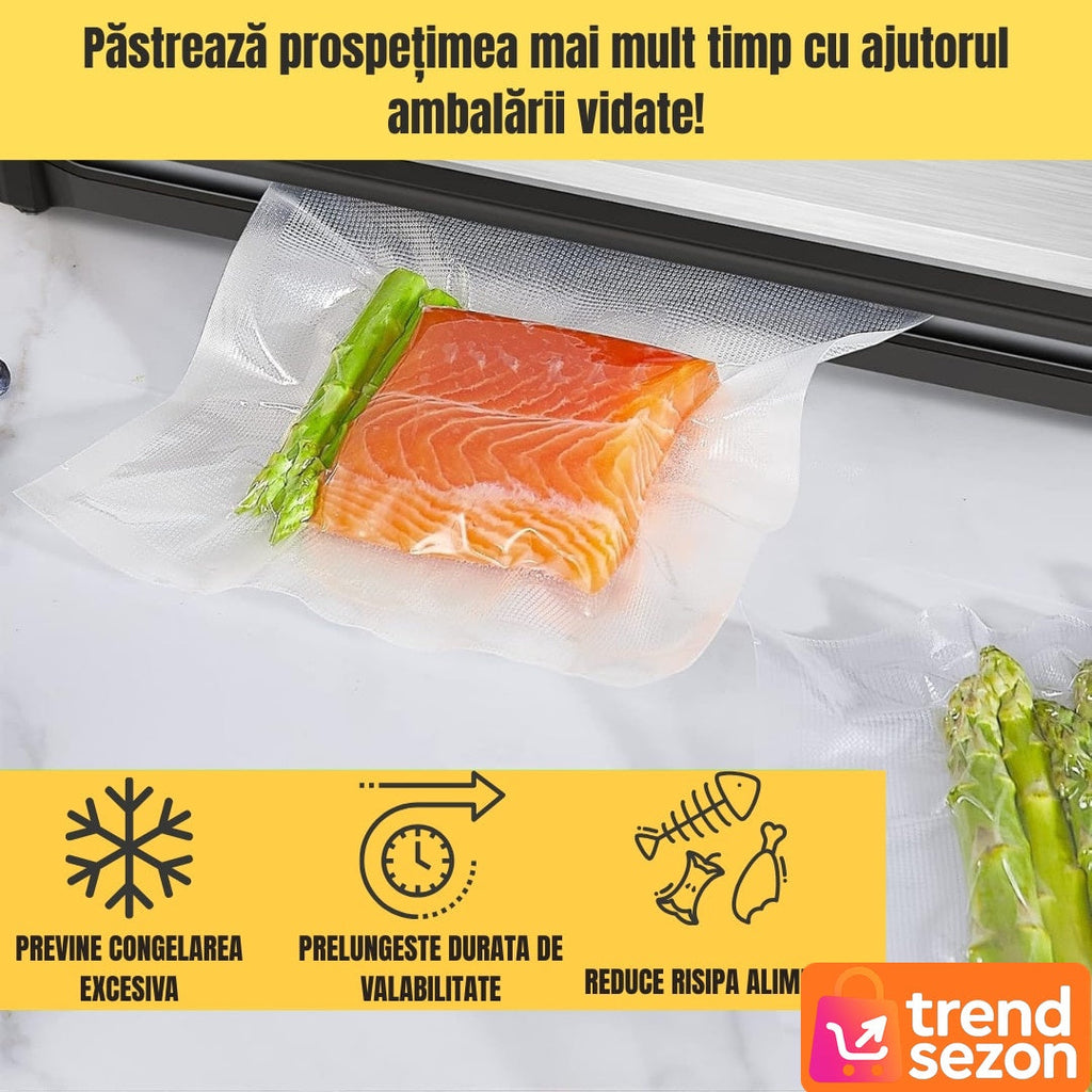 Set Pungi Vidat 20x30 cm, 100 Buc — Etanșare Perfectă pentru Alimente 🍖✨