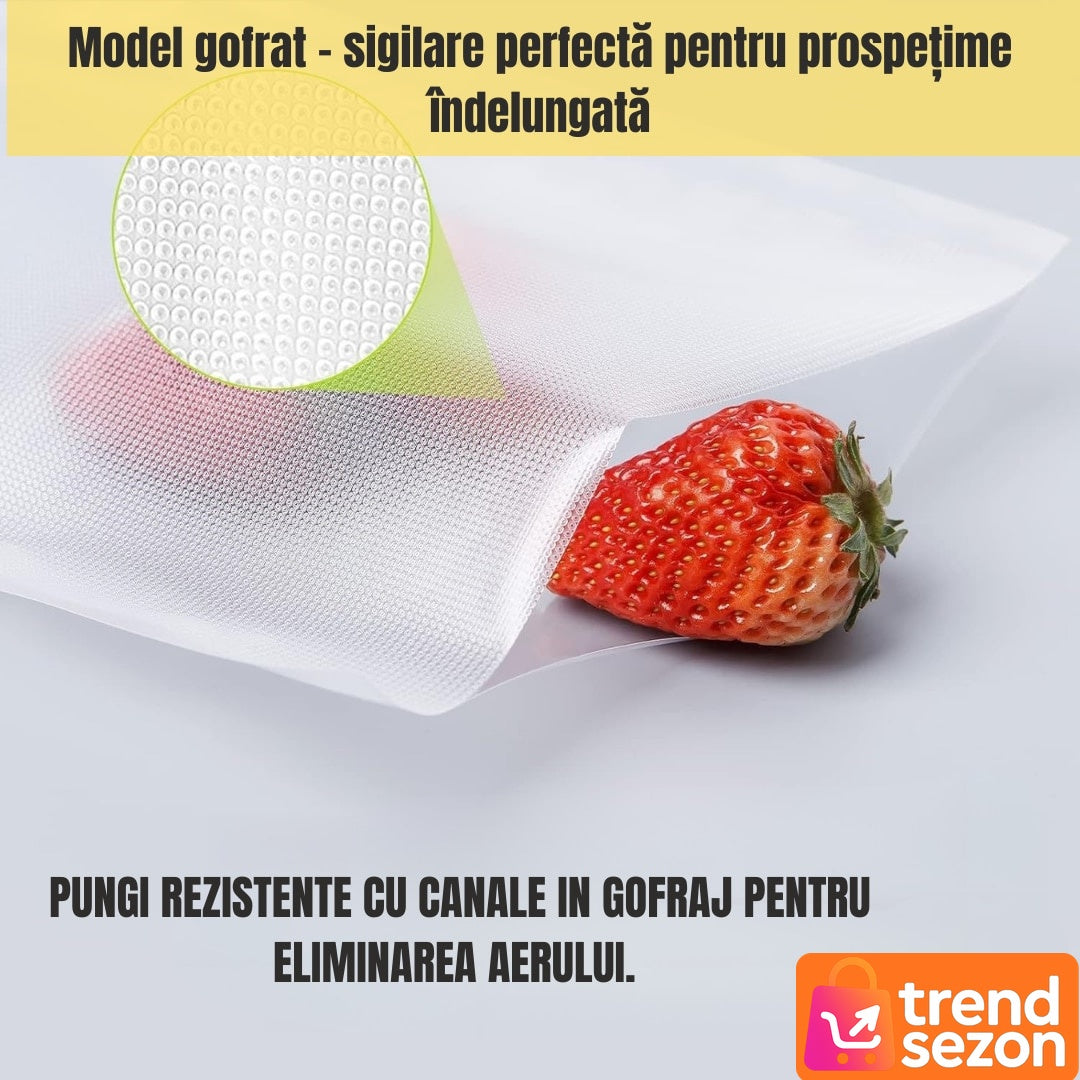 Set Pungi Vidat 25x35 cm, 100 Bucăți — Etanșare Superioară! 🥦💪