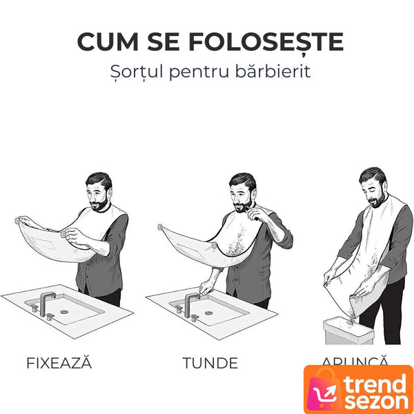 Pelerină Impermeabilă pentru Tuns cu Ventuze — Fără Mizerie, Ușor de Folosit ✂️✨