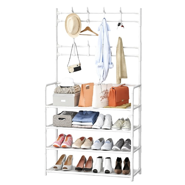 Cuier Multifunctional Ergonomic cu Rafturi pentru Încălțăminte — Organizare Eficientă 🏠👗 Imagine principală a produsului