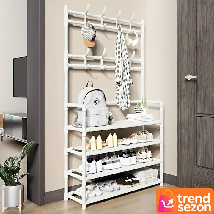Cuier Multifunctional Ergonomic cu Rafturi pentru Încălțăminte — Organizare Eficientă 🏠👗 Imagine secundară a produsului