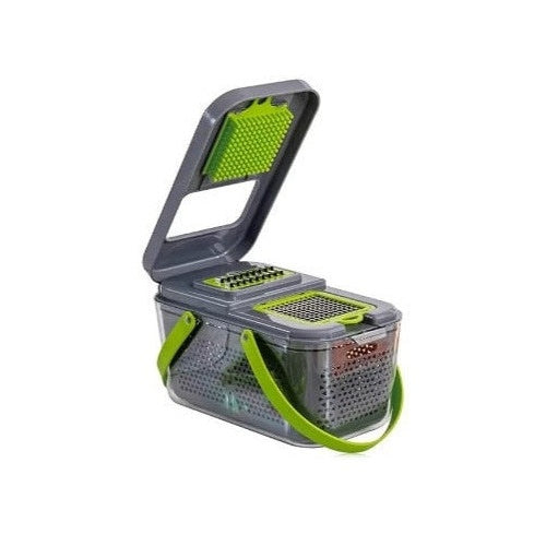 Razatoare Multifuncțională 22-in-1 cu Lame din Inox și Recipient Colector — Gătește Rapid! 🍽️🌟 Imagine principală a produsului