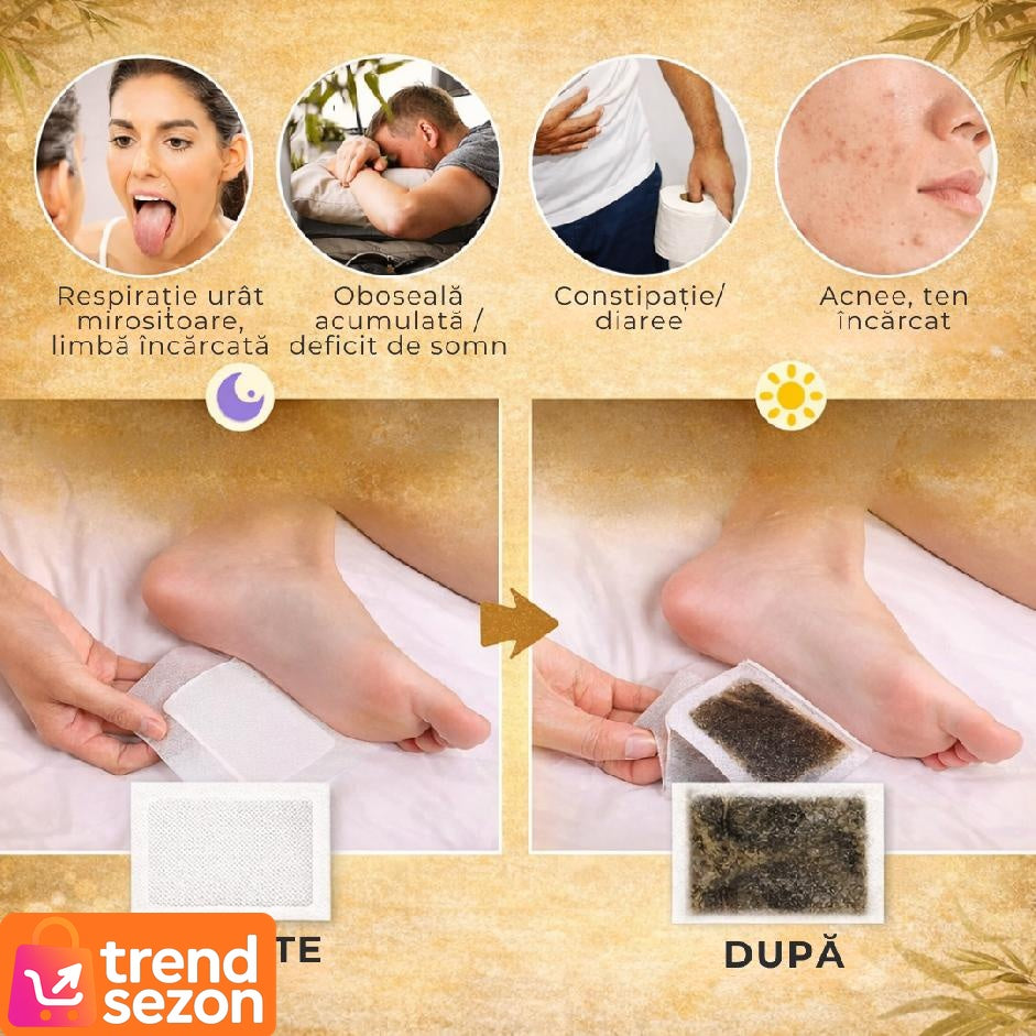Plasturi Detoxifiere cu Ghimbir — Revitalizare Naturală a Picioarelor 🌱✨ Imagine secundară a produsului
