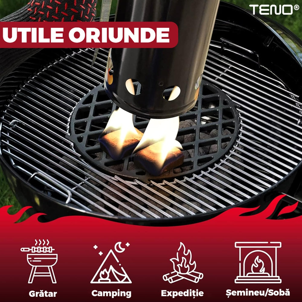 Set 40 Pastile Aprinzătoare pentru Foc — Fără Miros, Ardere Îndelungată 🔥🌲